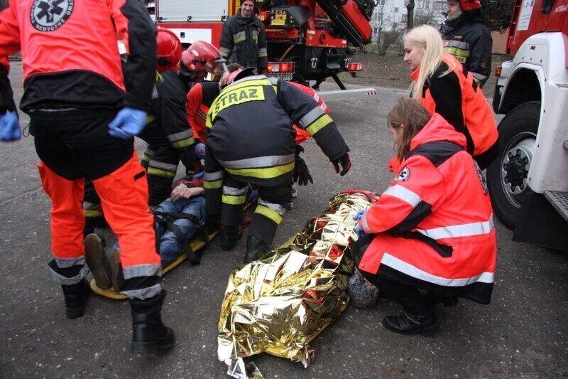 Zdjęcie 29: Wypadek podczas Orkiestry... pozorowany