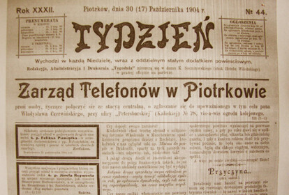 Zdjęcie 1: Pierwsze piotrkowskie telefony
