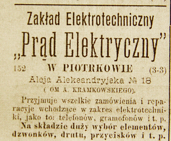 Zdjęcie 3: Pierwsze piotrkowskie telefony