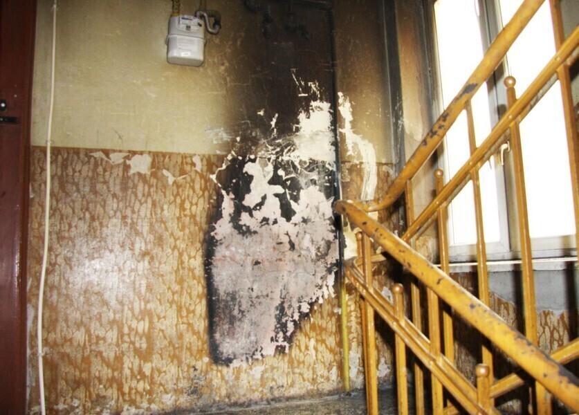 Zdjęcie 1: Pożar przy ul. Partyzantów. 37-latek usłyszał zarzuty 