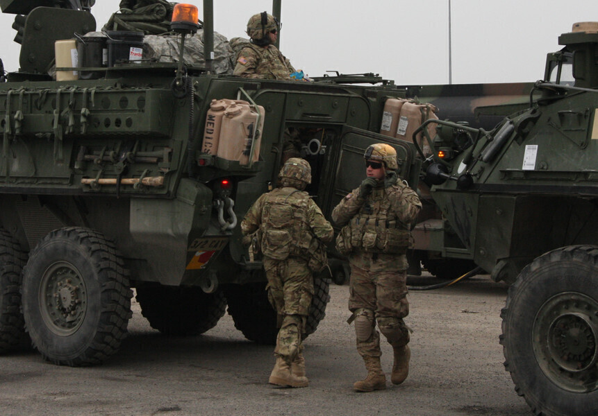 Amerykańska kawaleria przejechała przez Piotrków