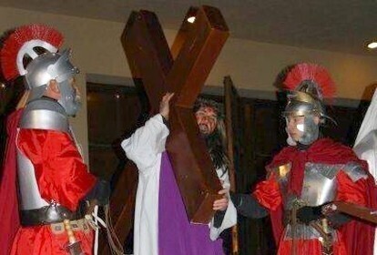 Widowisko pasyjne na ulicach Piotrkowa