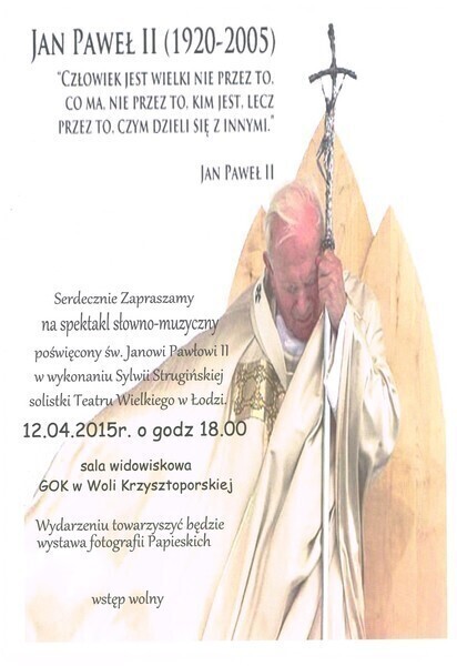 O Janie Pawle II słowem muzyką fotografią