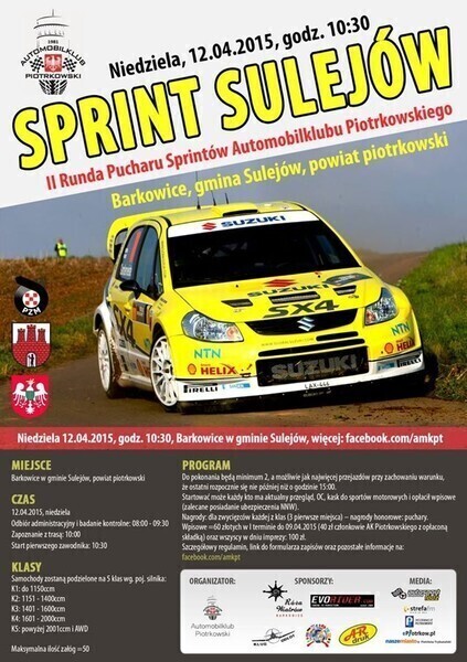 Zdjęcie 1: Automobilklub zaprasza na Sprint Sulejów