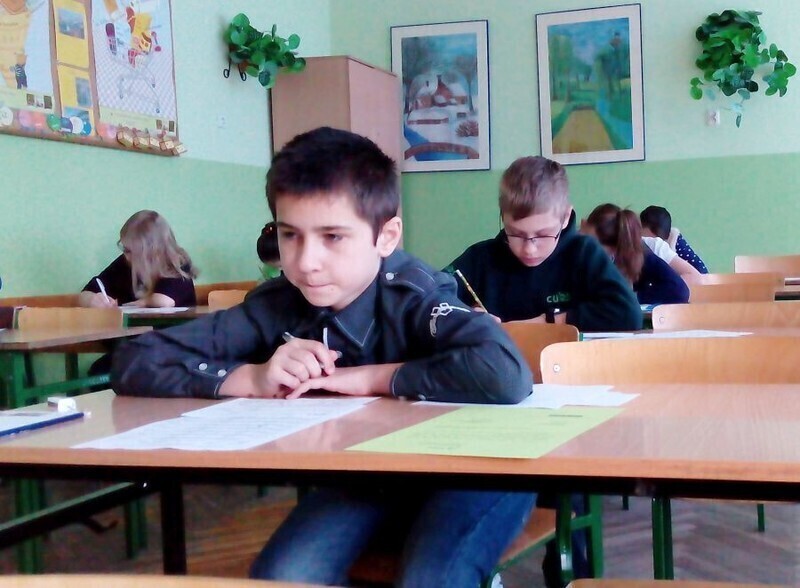 Zdjęcie 4: Tęgie głowy rozwiązywały zadania 