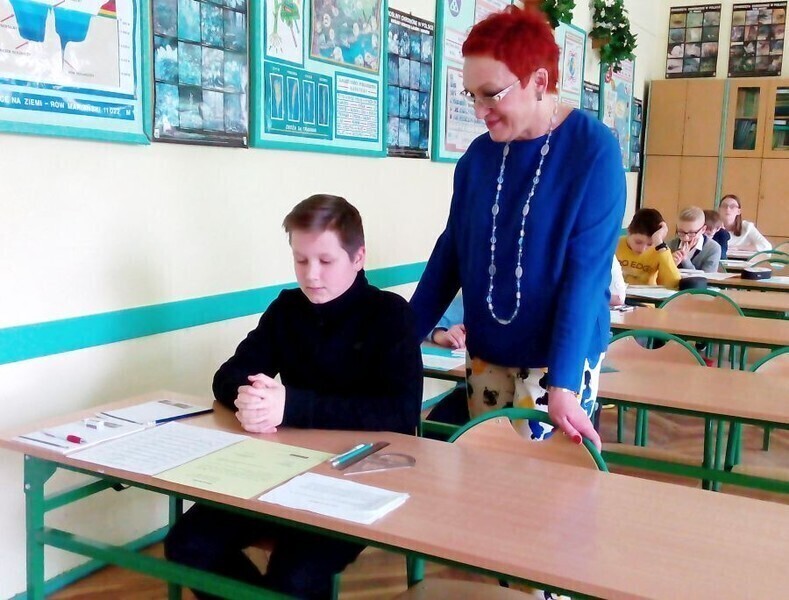 Zdjęcie 5: Tęgie głowy rozwiązywały zadania 