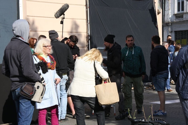 Zdjęcie 5: Na placu Czarnieckiego kręcą reklamę 