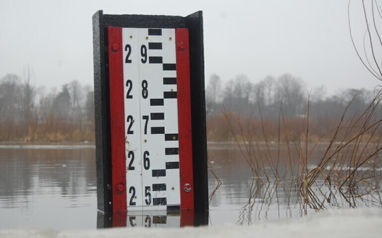 Stan ostrzegawczy na Pilicy w Sulejowie