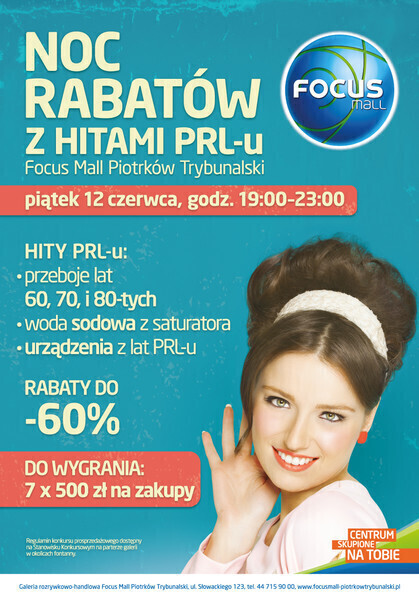 Noc Rabatów z hitami PRL-u w Focus Mall
