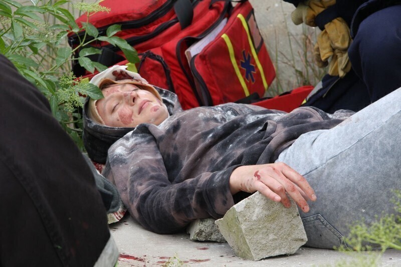 Zdjęcie 12: Ratowali poszkodowanych w katastrofie budowlanej 