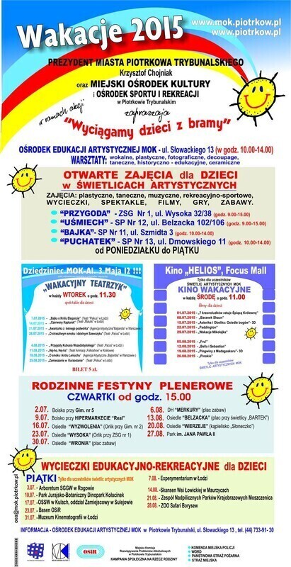 Zdjęcie 2: Moc wakacyjnych atrakcji z piotrkowskim MOK-iem