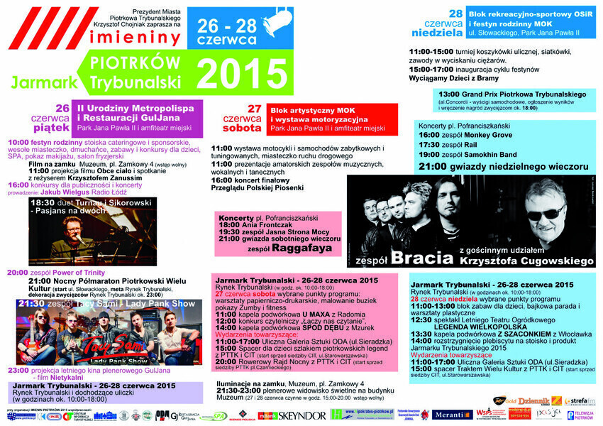 Zdjęcie 1: Piotrkowianie, w piątek zaczynają się Imieniny! 