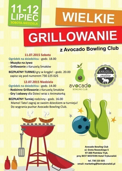 Wielki Grillowanie z Avocado Bowling Club