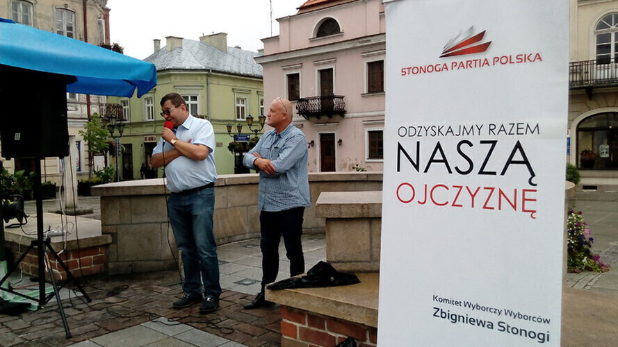 Zdjęcie 1: Zbigniew Stonoga w Piotrkowie 