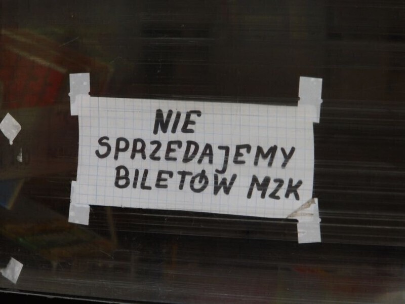 Nie ma biletów w kioskach i sklepach