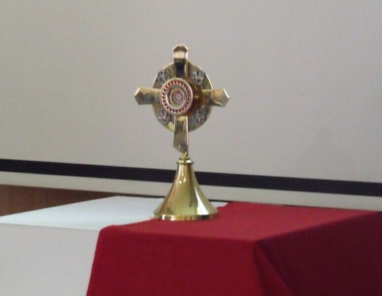 Zdjęcie 5: Uczniowie przywitali relikwie 