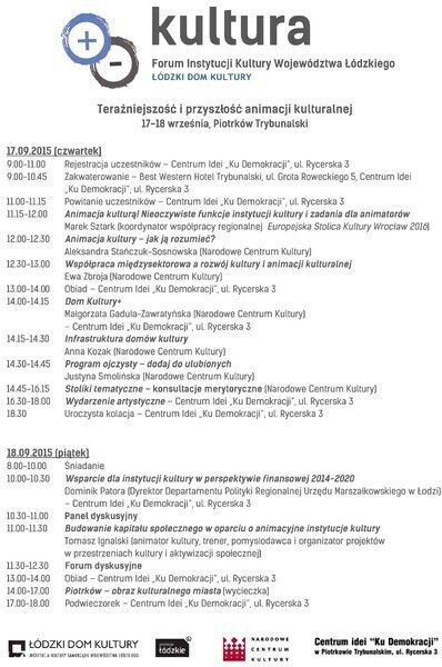 Pierwsze w województwie łódzkim Forum Kultury