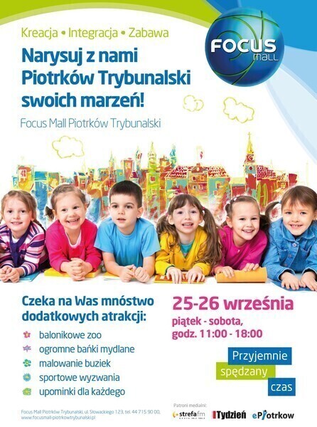 Zdjęcie 1: Narysują Piotrków swoich marzeń 