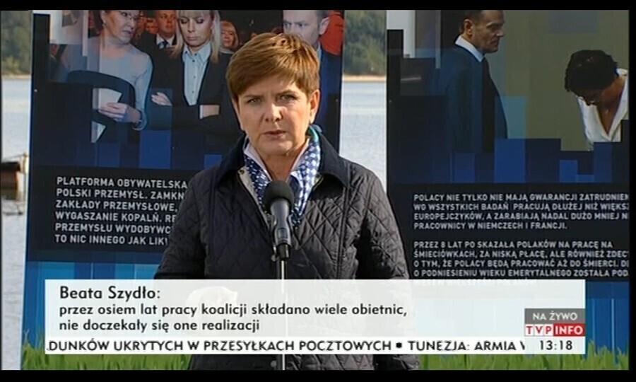 Beata Szydło w powiecie tomaszowskim