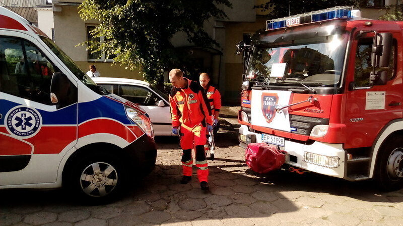 Zdjęcie 3: Pożar w bloku na Sienkiewicza