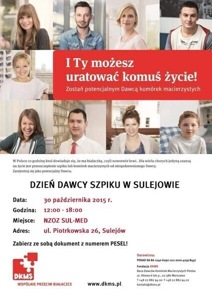 Zostań dawcą. Akcja DKMS w Sulejowie