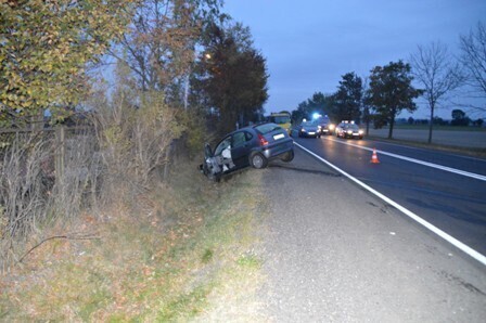 Wypadek na drodze Piotrków-Bełchatów. Jedna osoba nie żyje