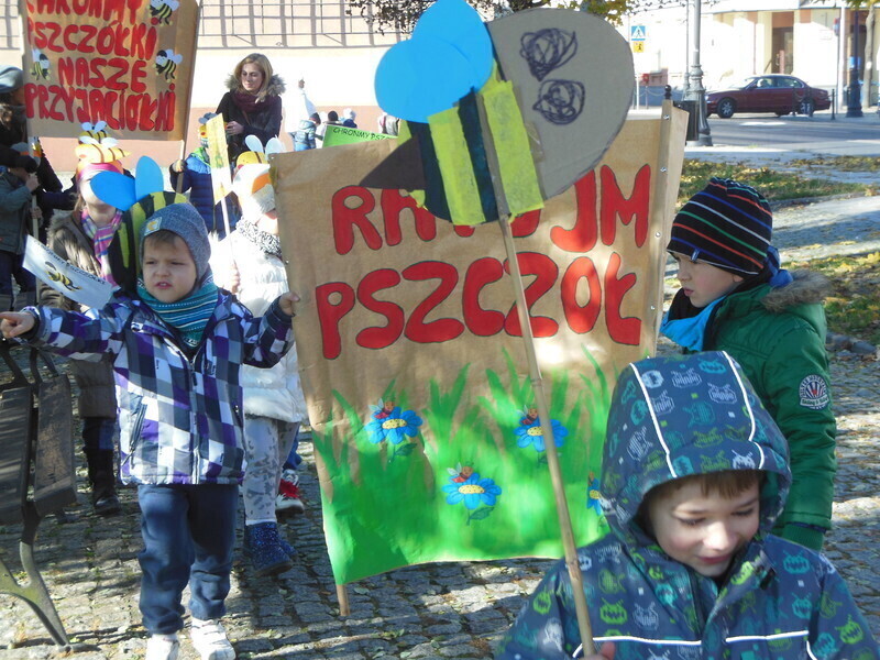 Przedszkolaki w sprawie pszczół