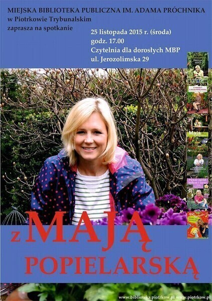 Maja w ogrodzie Maja w piotrkowskiej bibliotece