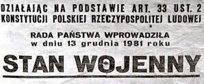 Upamiętnią 34 rocznicę wprowadzenia stanu wojennego