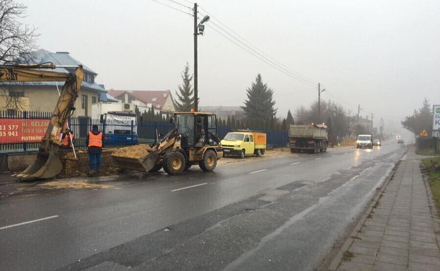 Kierowcy uważajcie na ul. Śląskiej w Piotrkowie