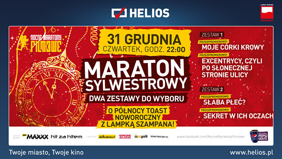 Spędź sylwestra w kinie Helios