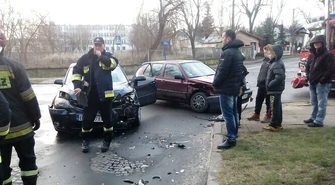 Kolizja na skrzyżowaniu ul. Jagiellońskiej i Batorego