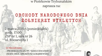 Uczniowie z ZSP 1 w Piotrkowie uczczą Dzień Żołnierzy Wyklętych