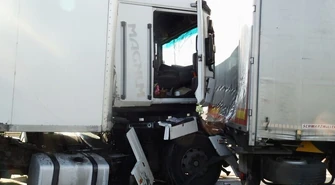 Na „gierkówce” zderzyły się dwa tiry