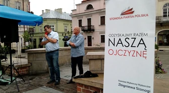 Zbigniew Stonoga w Piotrkowie 