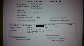 10 lat za gwałt na córce