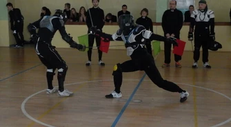 Szermierski popis w Piotrkowie