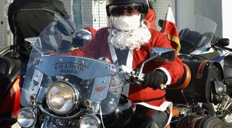 Mikołaje wsiedli na motocykle 