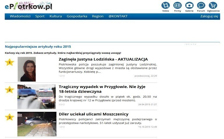 Zdjęcie 1: Na portalu podsumowaliśmy 2015 rok. 