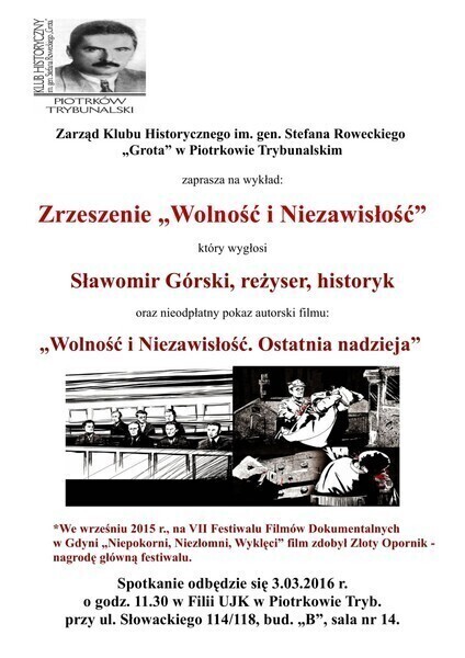 Zdjęcie 4: Marsz, droga krzyżowa, koncert - obchody Narodowego Dnia Pamięci Żołnierzy Wyklętych w Piotrkowie 
