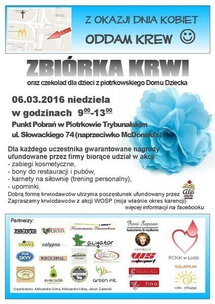 Dla krwiodawców mają upominki