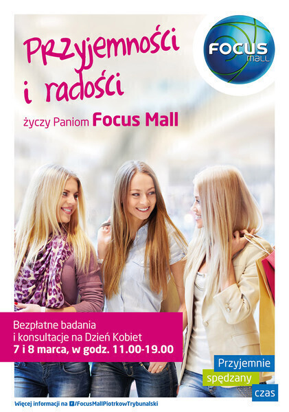 Dzień Kobiet w Focus Mall. Będą bezpłatne badania