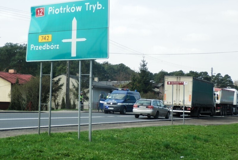 Zdjęcie 4: Wypadek w Przygłowie. Rowerzysta w szpitalu 
