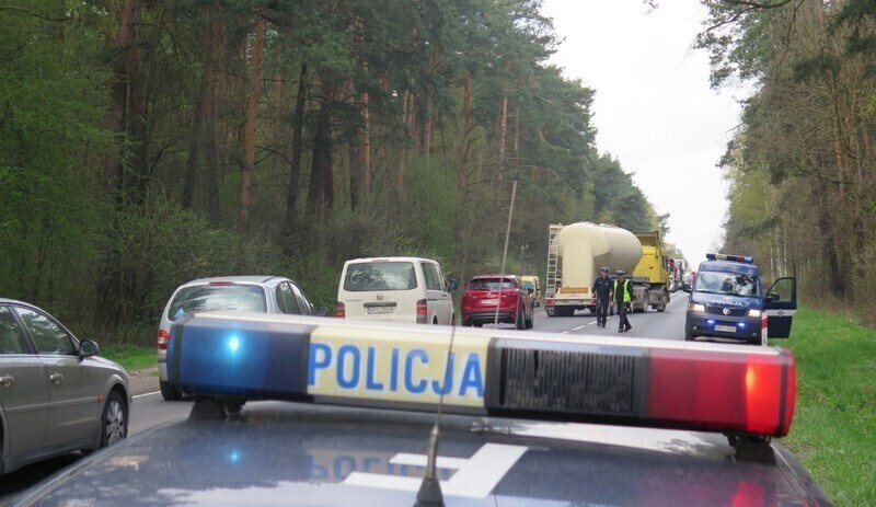 Zdjęcie 8: Wypadek przed Poniatowem. Fiesta wylądowała w lesie