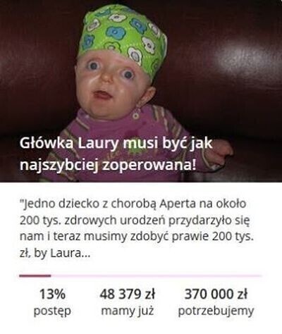 Laura wciąż czeka na naszą pomoc