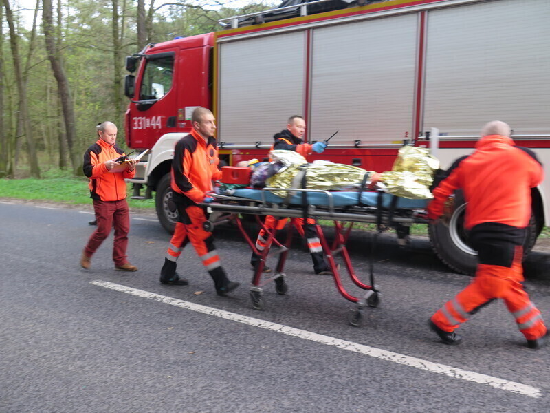 Zdjęcie 33: Osiemnastu rannych w wypadku na Wolborskiej