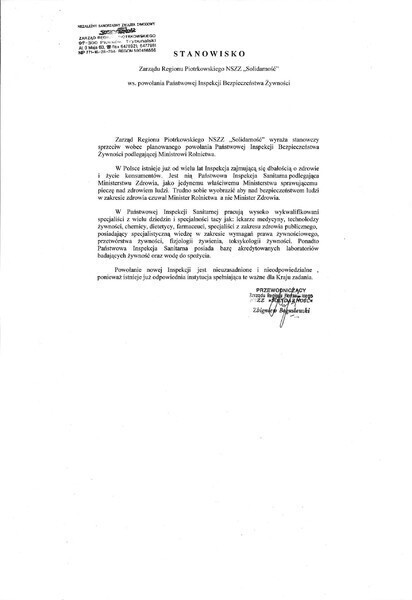 Piotrkowska Solidarność protestuje