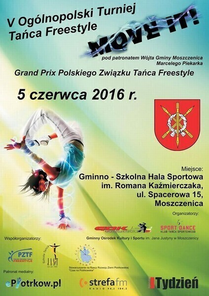 Grand Prix Polski Polskiego Związku Tańca Freestyle już w najbliższą niedzielę w Moszczenicy