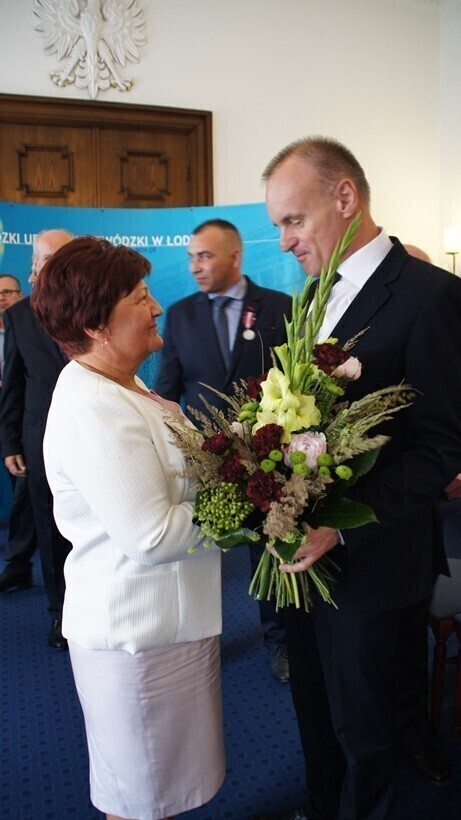 Była Skarbnik Gminy Gorzkowice z odznaczeniem