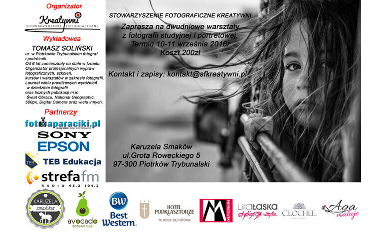 Warsztaty z fotografii studyjnej i portretowej